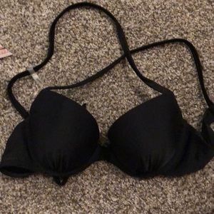 Black, crisscross swimsuit top! Still has tag on!
